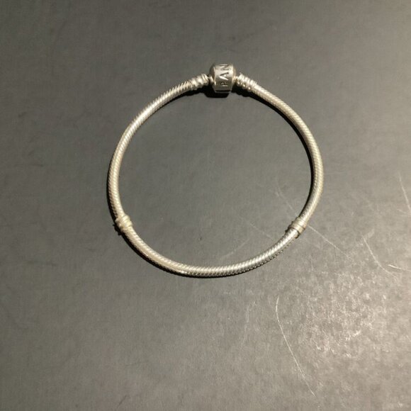 PANDORA Snake Chain Bracelet 8" Sterling Silver Marked S925 ALE 15.04 Gram TW - Picture 2 of 6